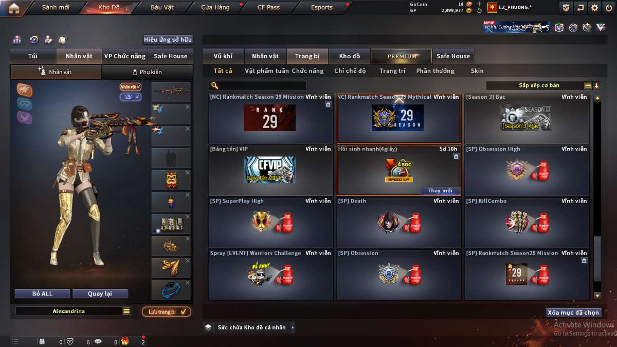 shop acc cf uy tin gia re